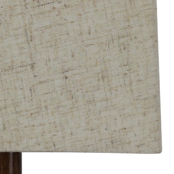 Rustic Bohemian Lamp Geometric Base with Linen Shade NWT Bedside Lamp - Picture 15 of 15